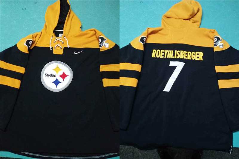 Nike Steelers 7 Ben Roethlisberger Black All Stitched Hooded Sweatshirt,We sell and wholesale Nike Steelers 7 Ben Roethlisberger Black All Stitched Hooded Sweatshirt on line form chian!
